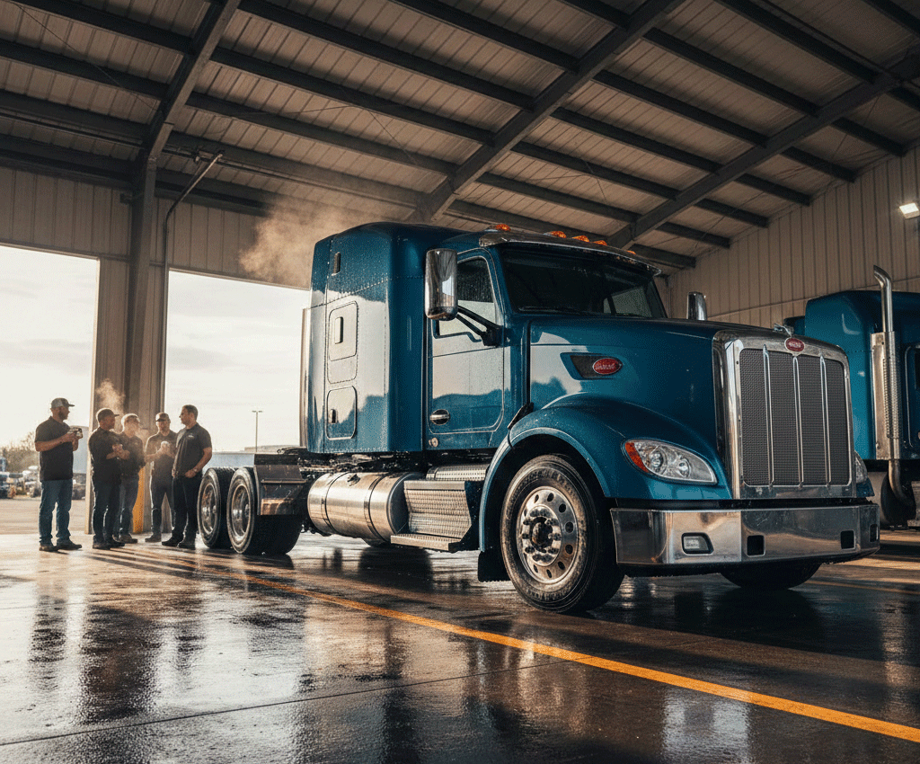 How a Professional Truck Wash Doubles as Driver Mental Health