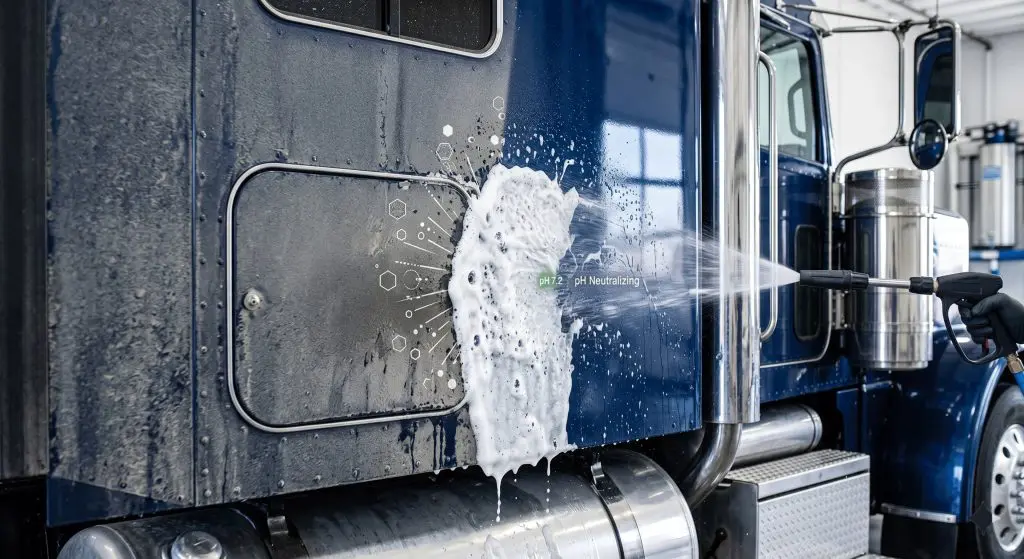 Truck Wash Secrets: How Soap Lifts Off Heavy Dirt