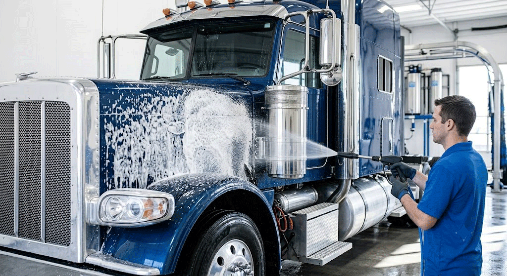 Soft Wash Truck Cleaning