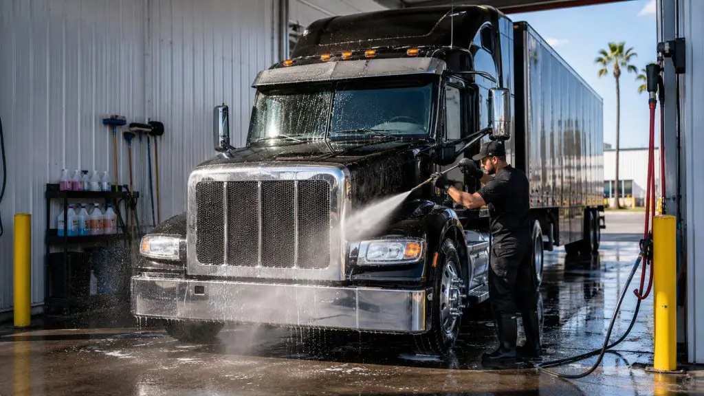 How a 15-Minute Truck Wash Lowers Your CSA Score