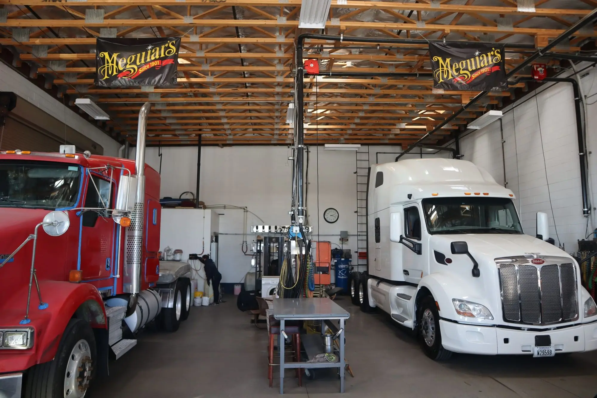 Inside our detail shop